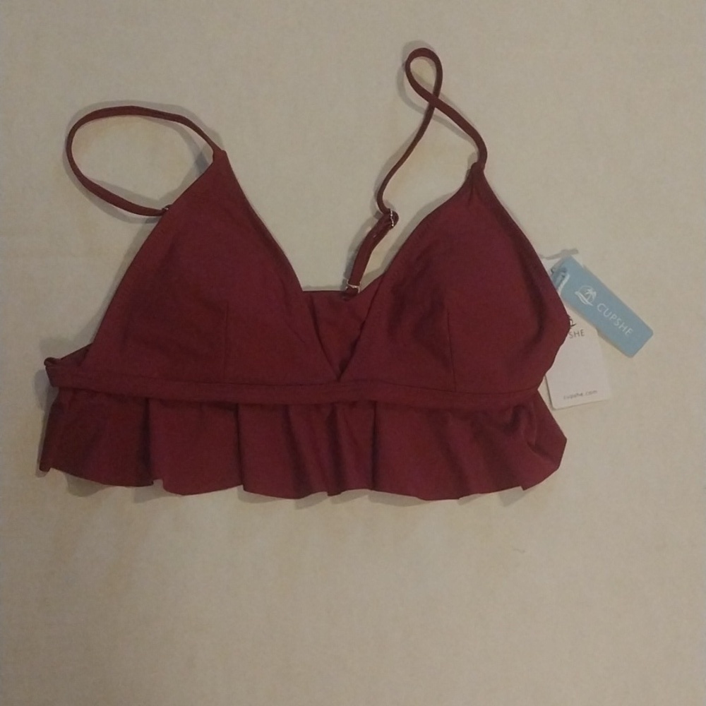 Cupshe Ruffle Bikini Top - XS/S - Picture 3 of 5